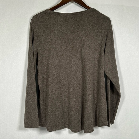 2 for$15 Chico's Taupe Long Sleeve Top Chicos size 3 (XL) - Picture 2 of 11